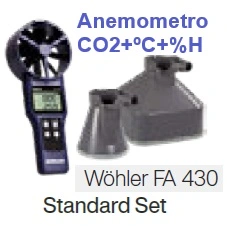 anemometro con CO2 +Temp +humedad  Wöhler FA 430 gimateg